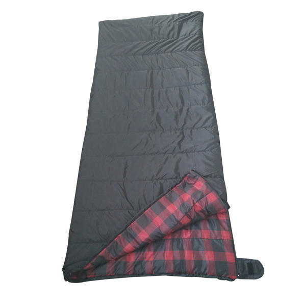 plaid print light weight sleeping bag