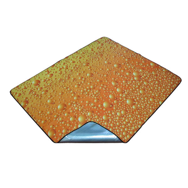 Picnic blanket with beer topic design