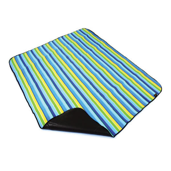 color stripe polar fleece picnic rug